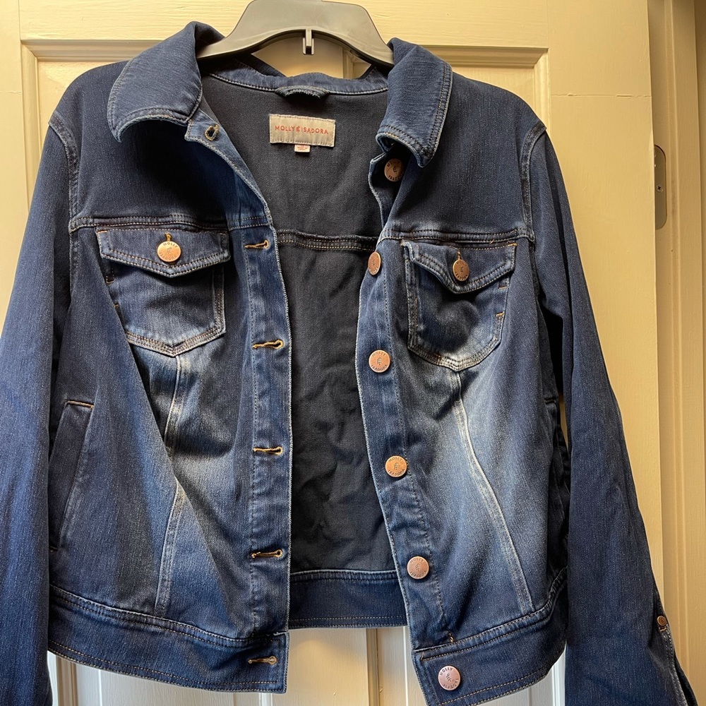 Molly and Isadora Dark Wash Denim Jacket 1X from Dia